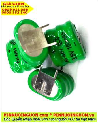 Pin sạc 3/V150H NIMH-NICD Rechargeable Battery 3,6V-150mAh nuôi nguồn PLC-CNC | hàng có sẳn